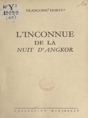 cover image of L'inconnue de la nuit d'Angkor